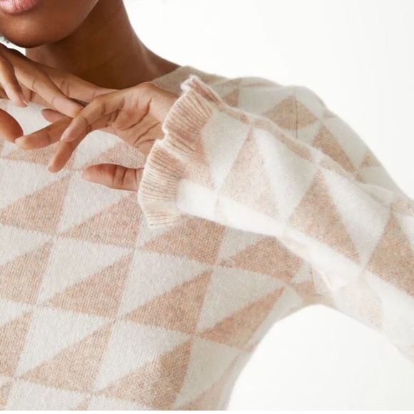 & Other Stories Fitted Jacquard Knit Sweater Top - Picture 5 of 10